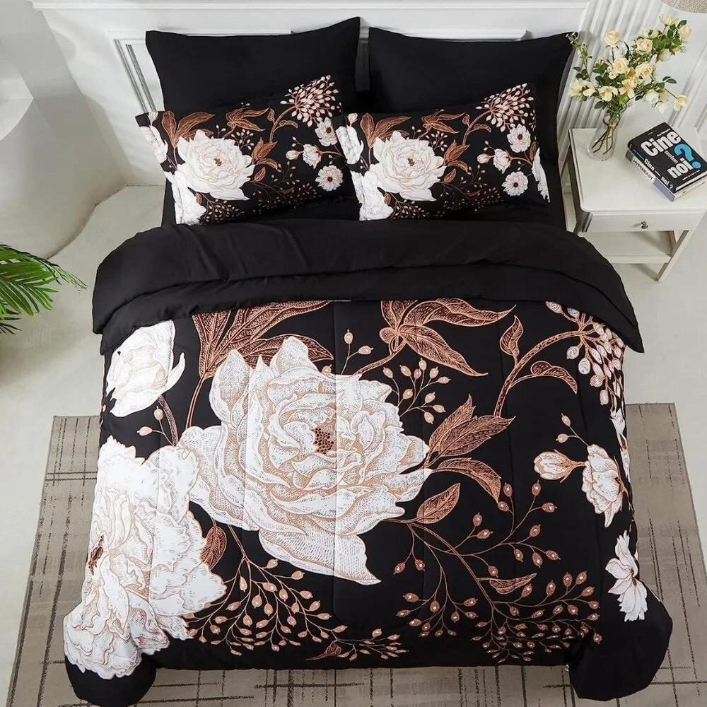 Full SET Botanical Floral Bedding Set